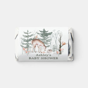 Rustic Woodland Forest Animals Baby Shower Hershey's Miniatures