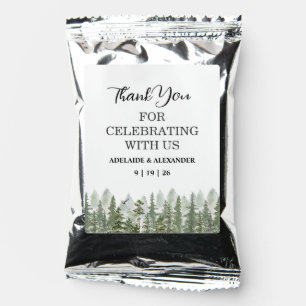 Rustic Woodland Forest Green Wedding Coffee Drink Mix