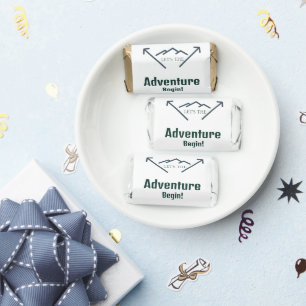 Rustic Woodland Mountain Forest Pine Wedding Hershey's Miniatures