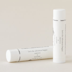 Rustic Woodland Mountain Forest Pine Wedding Lip Balm