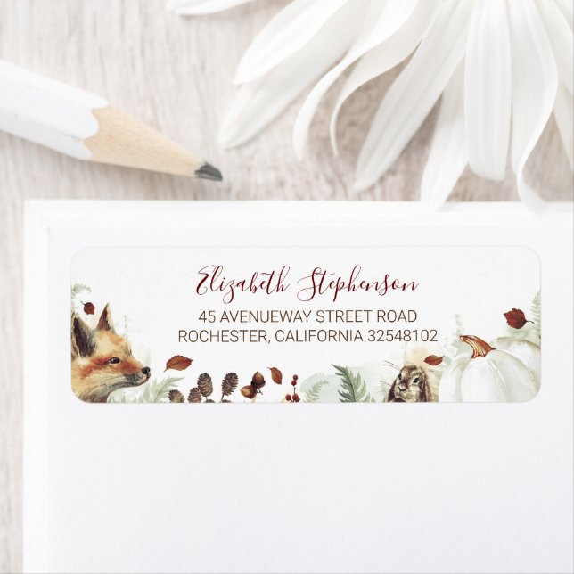 Rustic Woodland Pumpkin Fall Label (Insitu)