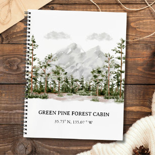 Rustic Woodland Rental Vacation Guest Book
