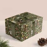 Rustic Woodland Watercolor Woodsy Mushroom Forest Wrapping Paper<br><div class="desc">Embrace the whimsy of the season with our enchanting watercolor woodland woodsy mushroom green Christmas paper wrapping paper! It's the perfect way to wrap your gifts with a little artistic magic this holiday season. Our whimsical and charming design is bursting with our hand-painted watercolor mushrooms, winter greenery, and berries. Spread...</div>