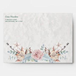 Rustic Woodland Winter Floral Kaylin2 Envelope