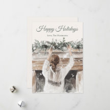 Rustic Woodland Winter Watercolor Christmas