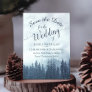 Rustic Woods Blue Mountain Pine Trees Wedding Save The Date