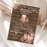 Rustic Woods Cowgirl Birthday Hoedown