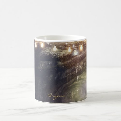 Rustic Woods Enchanted Forest  Lights Coffee Mug