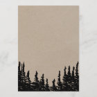 Rustic Woodsy Mountain Save the Date Card