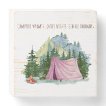 Rustic Woodsy Wooden Box Sign – Nature Home Decor