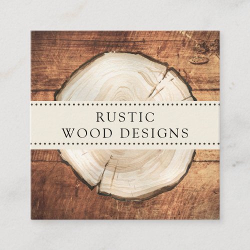 Rustic Woodworker Carpenter Wood Business Card