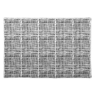 Rustic Woven Elegant Silver Burlap Placemat