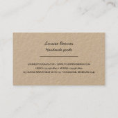 Rustic wreath business card (Back)