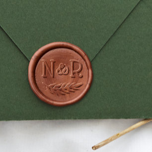 Rustic Wreath Custom Wedding Wax Seal Stamp