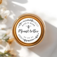 Rustic Wreath Meant to Bee Honey Jar Wedding Favor