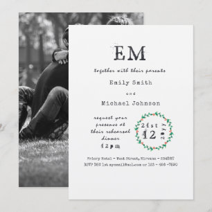 Rustic Xmas Rehearsal Dinner Invites ADD PHOTO