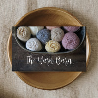 Rustic Yarn Knitting & Crochet Business Card