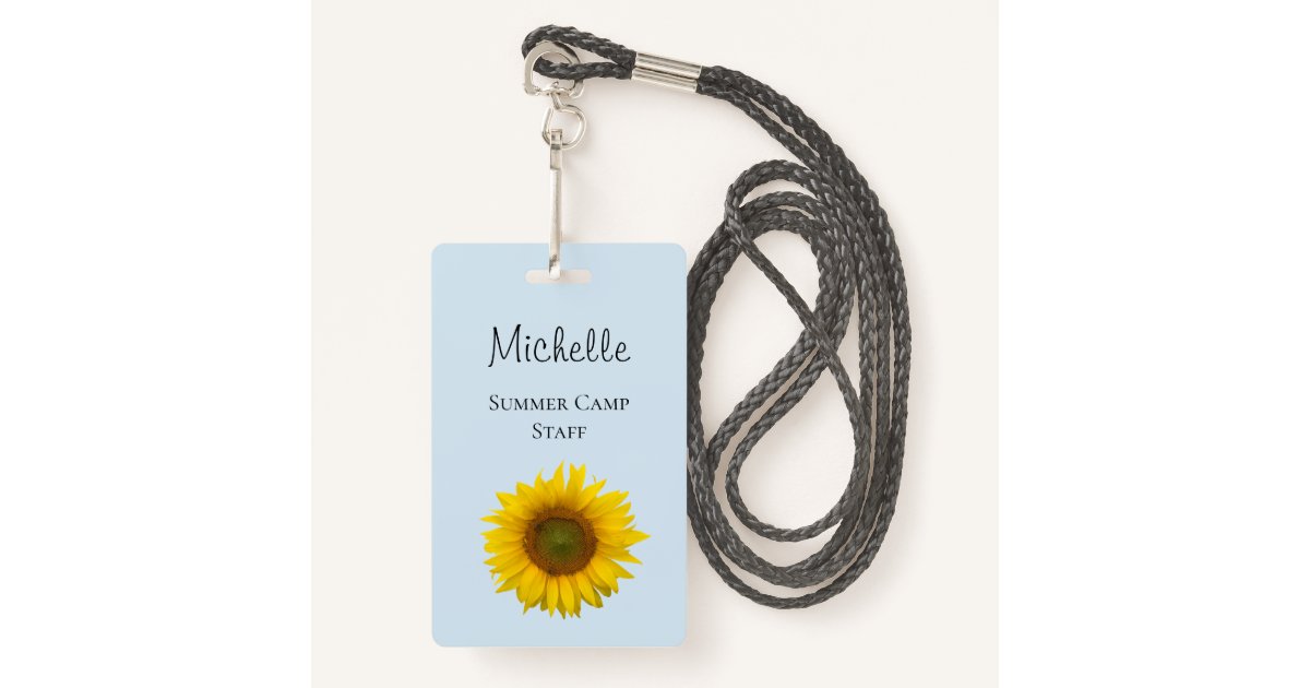 Rustic Yellow Sunflower Summer Camp Name Tag Badge Zazzle rustic-yellow-sunflower-summer-camp-name-tag-badge-zazzle