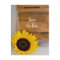 Rustic Yellow Sunflower Veil Wedding Save the Date