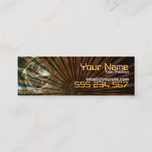 RusticBub Skinny Profile Mini Business Card