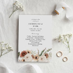 RusticNeutral Boho Floral Wedding Ceremony Program<br><div class="desc">Guide your guests with the order of your ceremony with beautiful Wedding Ceremony Rustic Neutral Boho Floral Programs.</div>