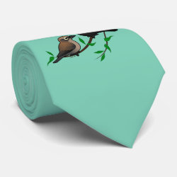 Rusty Blackbird Pair Tie
