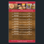 Rustikal Braun, Rot Flyer<br><div class="desc">Flyer in rustikalem Design,  Braun,  Rot,  gut geeignet für Restaurants,  Essen-Lieferservice. Editieren Sie ihr Produkt einfach,  laden Sie 3 Fotos ihrer Wahl hoch und ergänzen Sie es durch ihren Text. Sie können die Schriftart,   Farbe und die Position individuell durch "weitere Personalisierung" auswählen.</div>