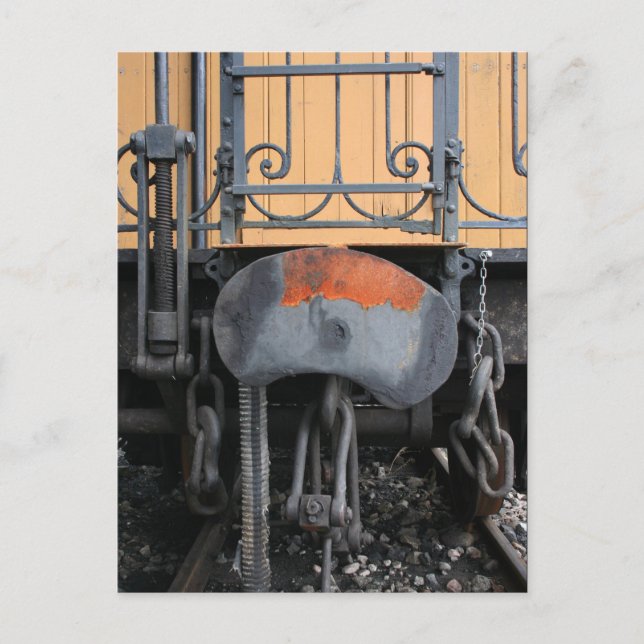 Rusting Buffer Old Steam Train Le Mastrou Postcard (Front)