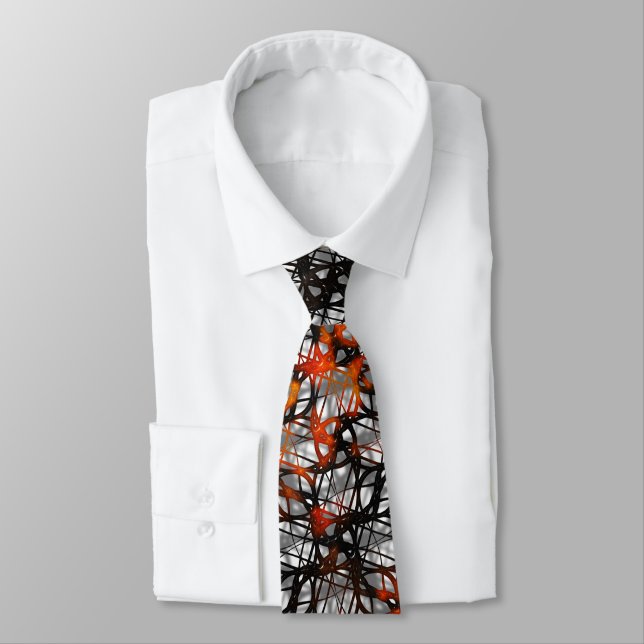 Rusting Chaos Wire Mesh Neck Tie (Tied)