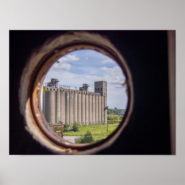 Rusting Grain Silo Poster (Front)