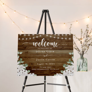 Rusting Wedding Welcome Sign