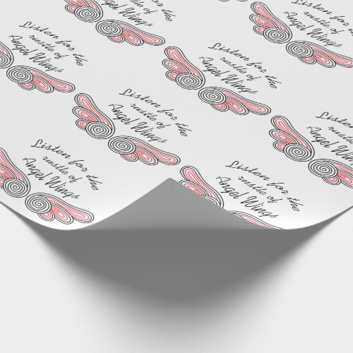 Rustle of Angel Wings Wrapping Paper