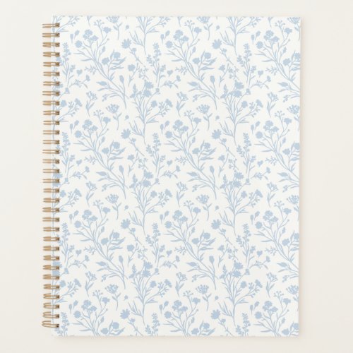 Rustling Blooms Dusty Blue - Neutral Planner
