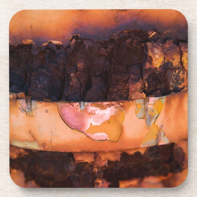 Rustscape Grunge Beverage Coaster (Front)