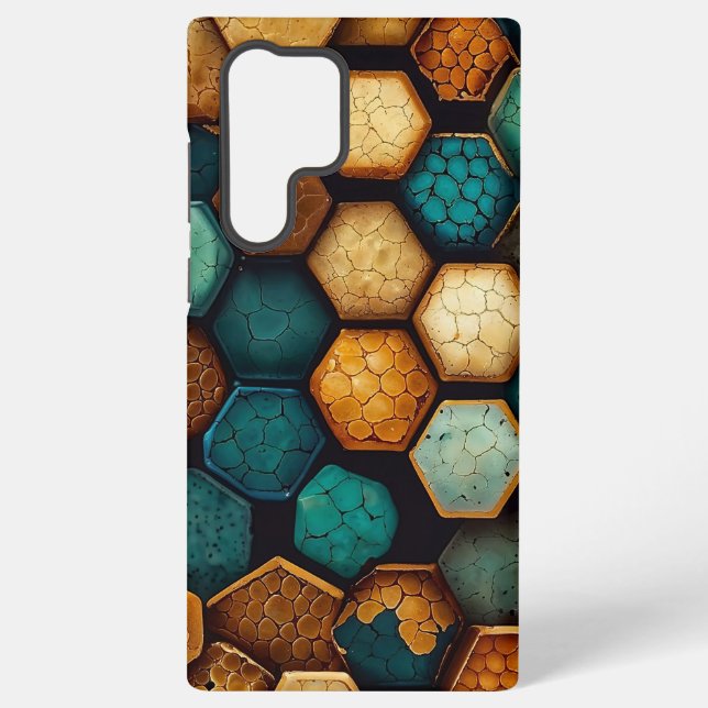 RustSoft Pastel Abstract Waves Dreamy Fluid Design Samsung Galaxy Case (Back)