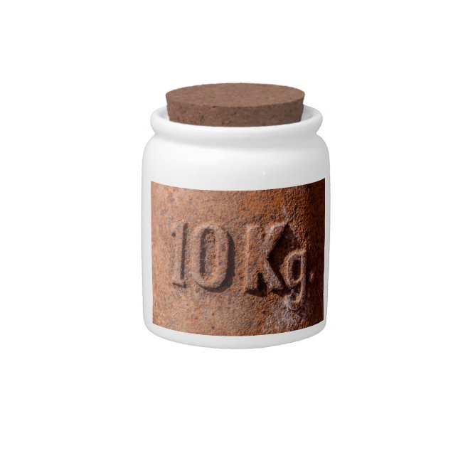 Rusty 10 kg candy jar (Front)