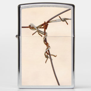 Rusty Barbed Wire Knot Zippo Lighter