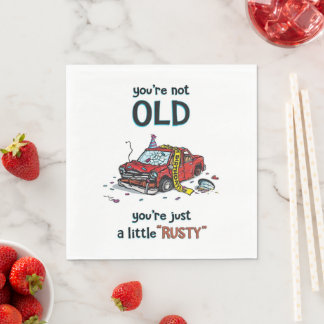 Rusty Birthday Napkins