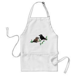 Rusty Blackbird Pair Apron
