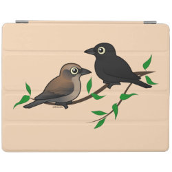 Rusty Blackbird Pair iPad 2/3/4 Cover