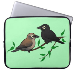 Rusty Blackbird Pair Neoprene Laptop Sleeve 15