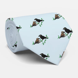 Rusty Blackbird Pair Tie
