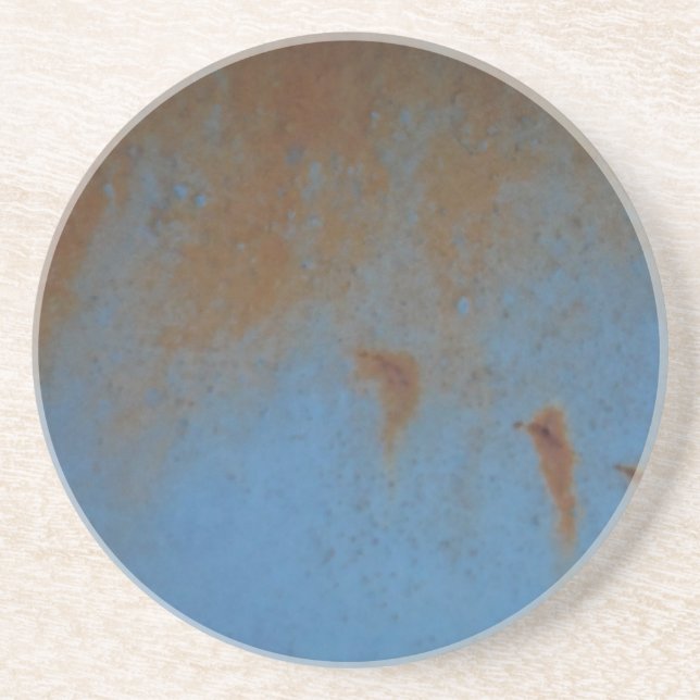 Rusty Blue background Drink Coaster (Front)