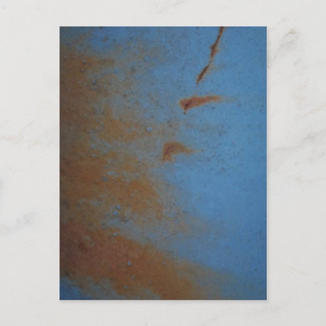 Rusty Blue background Postcard (Front)