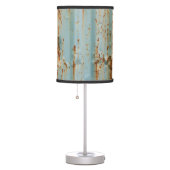 Rusty Blue Painted Metal Texture Table Lamp (Right)