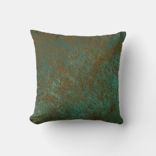 Rusty Blue Throw Pillow