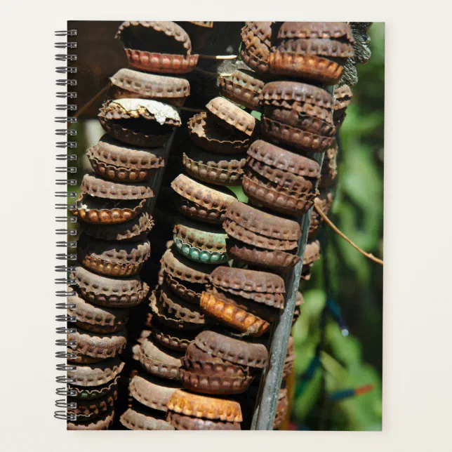 Rusty Bottle Cap Beer Caps Planner Zazzle