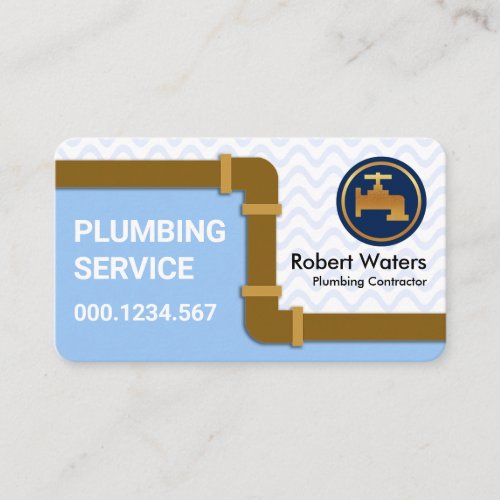 Rusty Brown Leaking Pipes Business Card