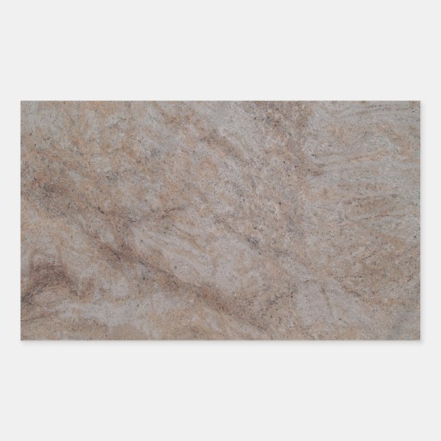 Rusty Brown Marble Rectangle Sticker (Front)
