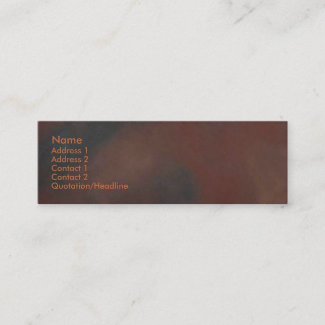 Rusty Business Card (Front)